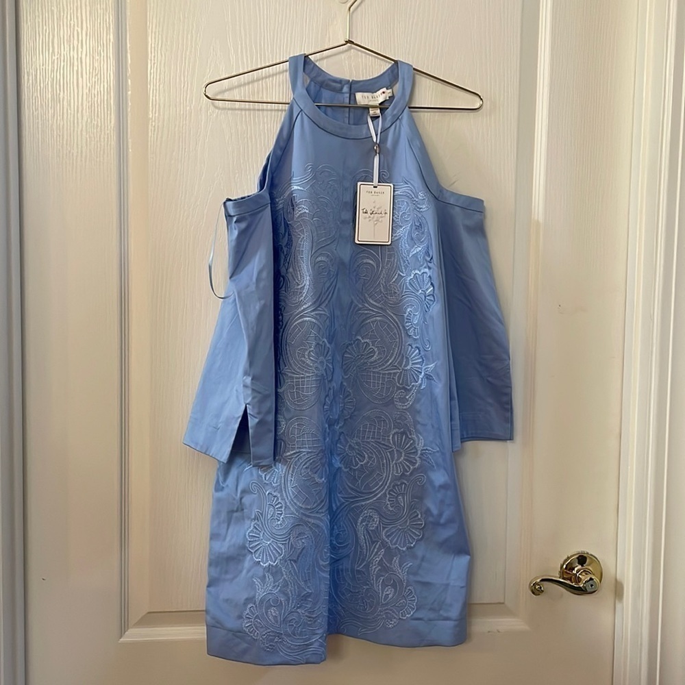 Ted Baker Blue Jettas Dress Size 4 US